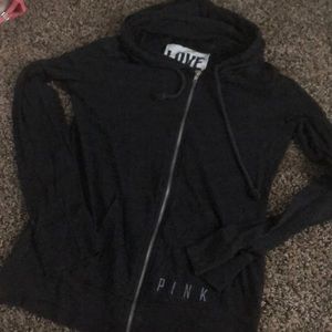 🖤4 for 25 Thin grey vs pink zip up